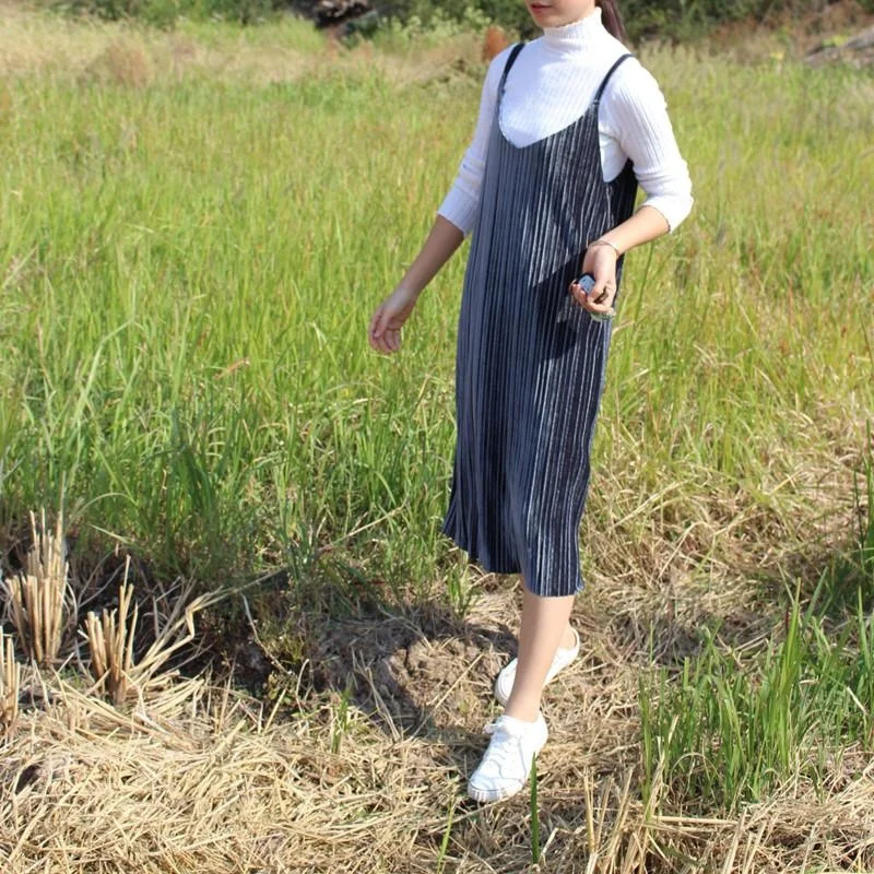 ربيع الخريف 2025 الكورية Sle المخملية ter Dr التخسيس المرأة سترة تنورة طويلة الشق ثوب منتصف طول ألف خط Dr