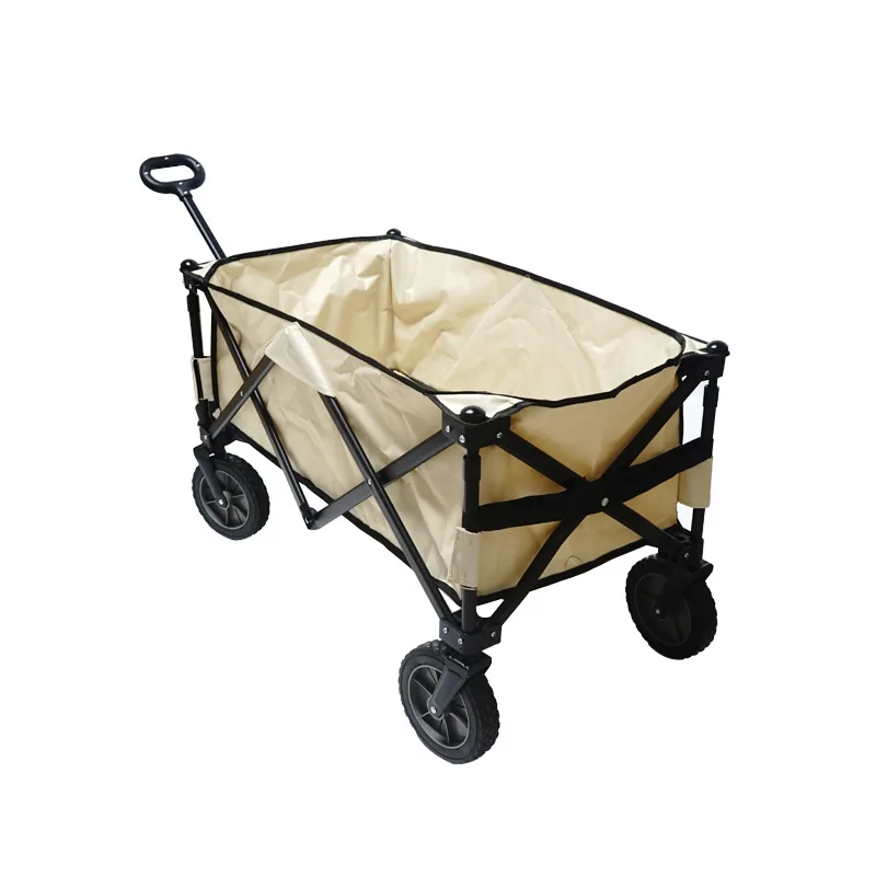 folding camping wagon folding camping wagon Outdoor Large Capacity folding hand Beach Transport Trolley