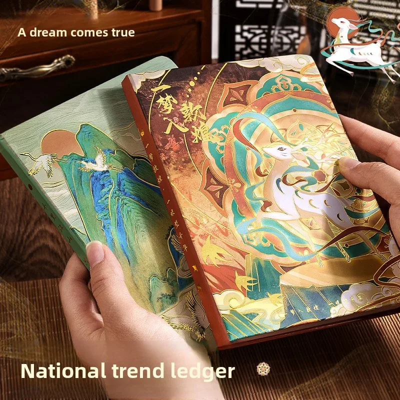 Álbum de Recortes Creativo de Estilo Chino en 3D a Todo Color para Material de Diario, Diseño de Cuaderno de Tapa Dura con Cierre Magnético de Alta Apariencia