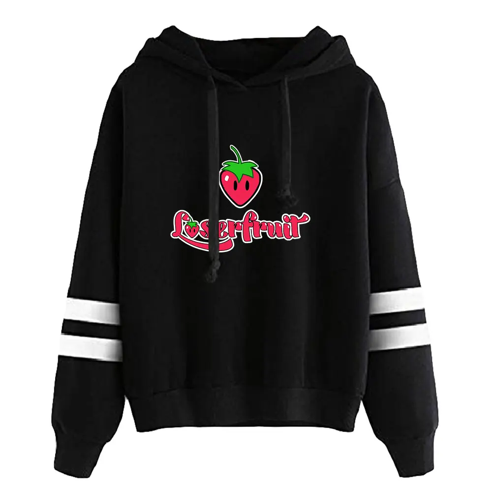 Loserfruit-hoodie dos homens e das mulheres, pulôver unisex, barras paralelas, luva, moda, mídia social, estrela