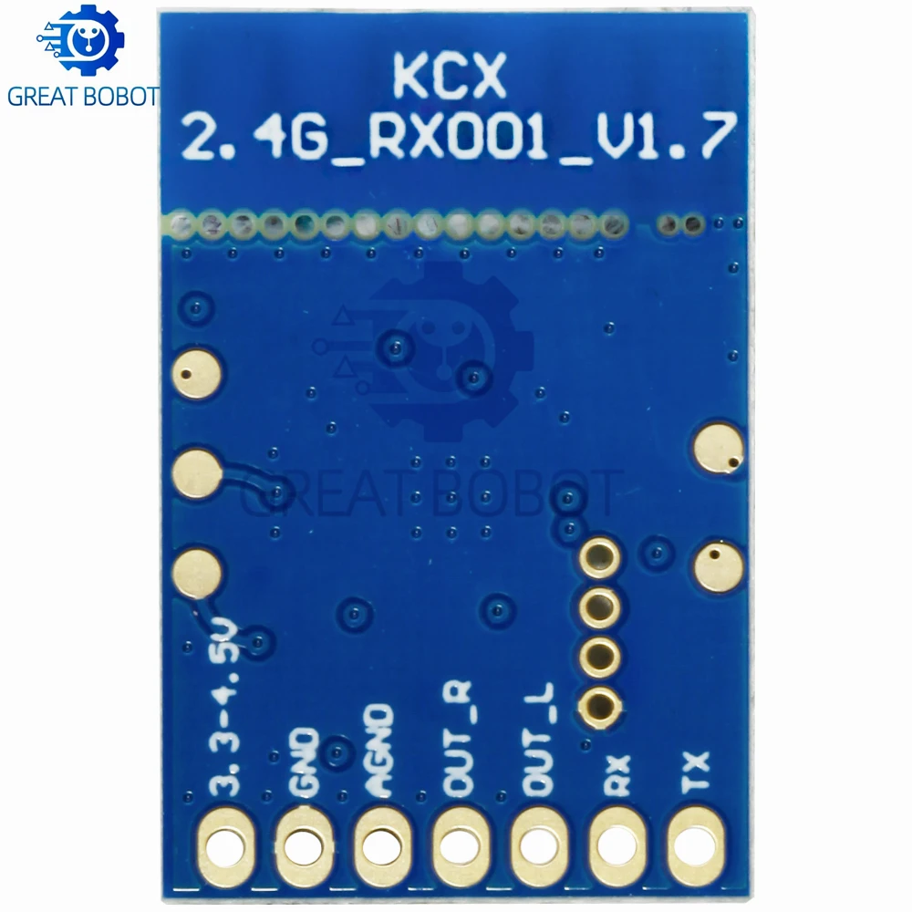 2.4GHz Wireless Microphone Transceiver Module - Low Latency Audio Transmission Board with 3.3-5.0V Operation
