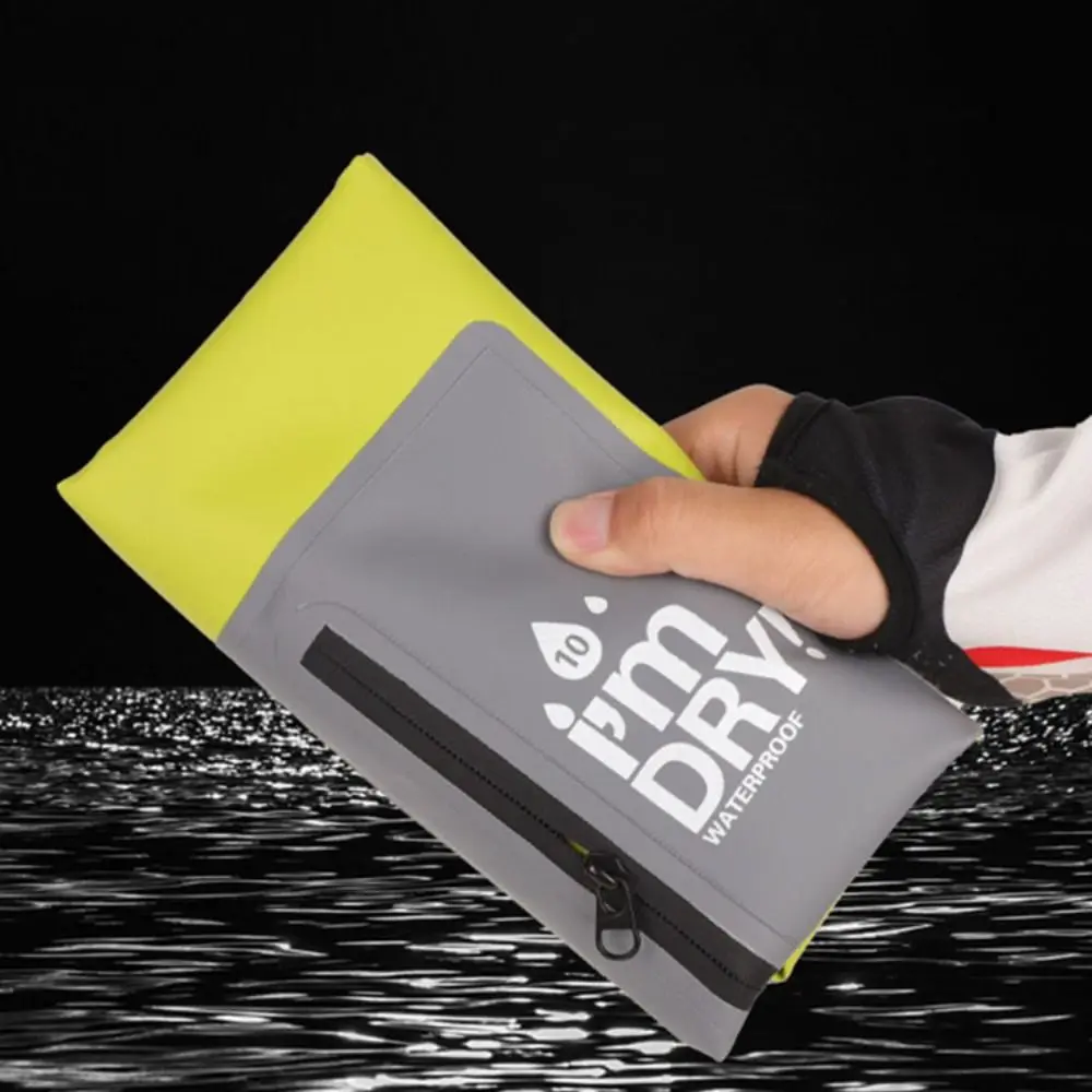 Bolsa seca impermeable de 10/15L, impermeable con correas para los hombros, bolsa tipo cubo para natación, mochila de playa plegable ligera, natación en la playa