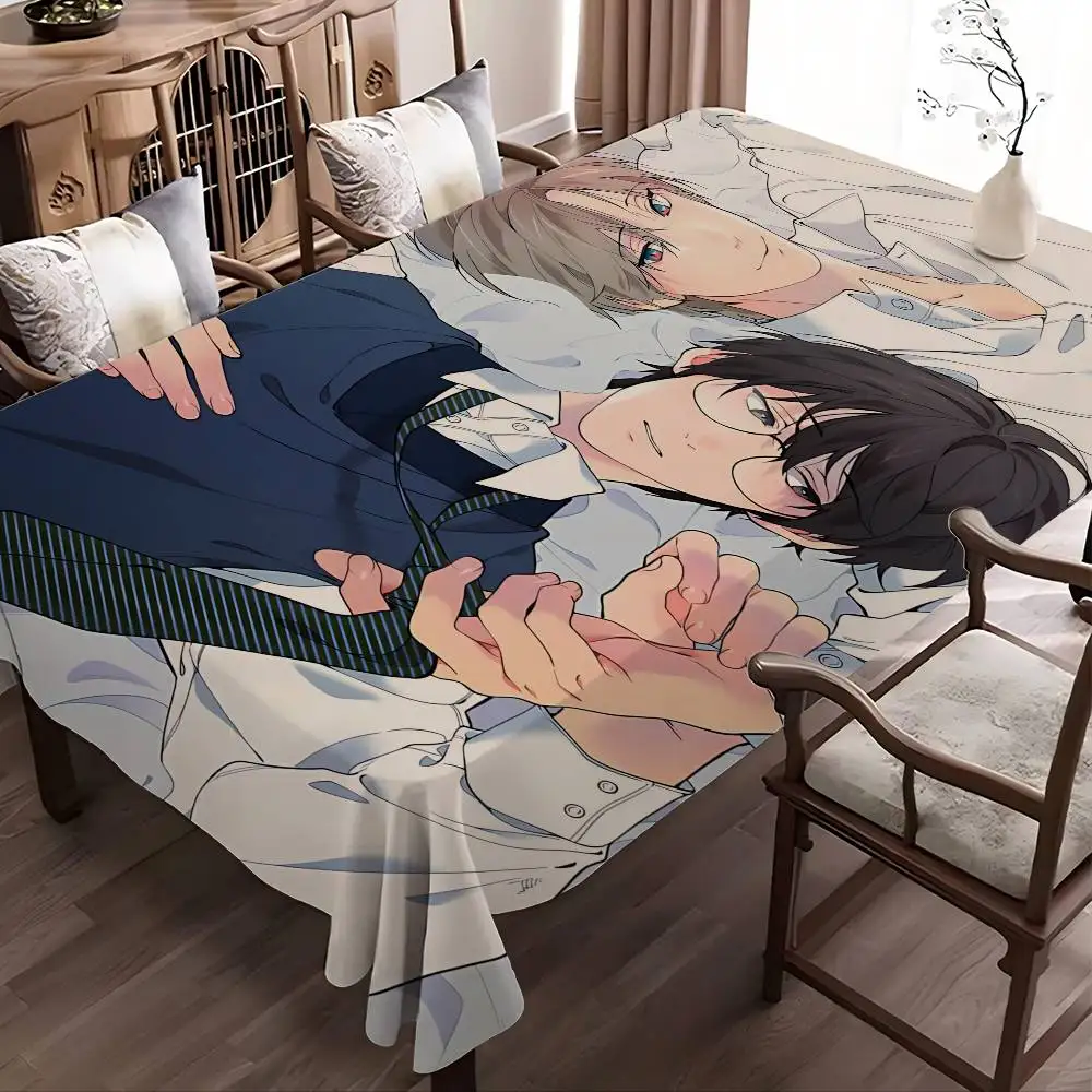 Anime Lost In The Cloud Home Tablecloths Dining Decoration And Rectangular Table Accessories Waterproof Cloth Anti-stain