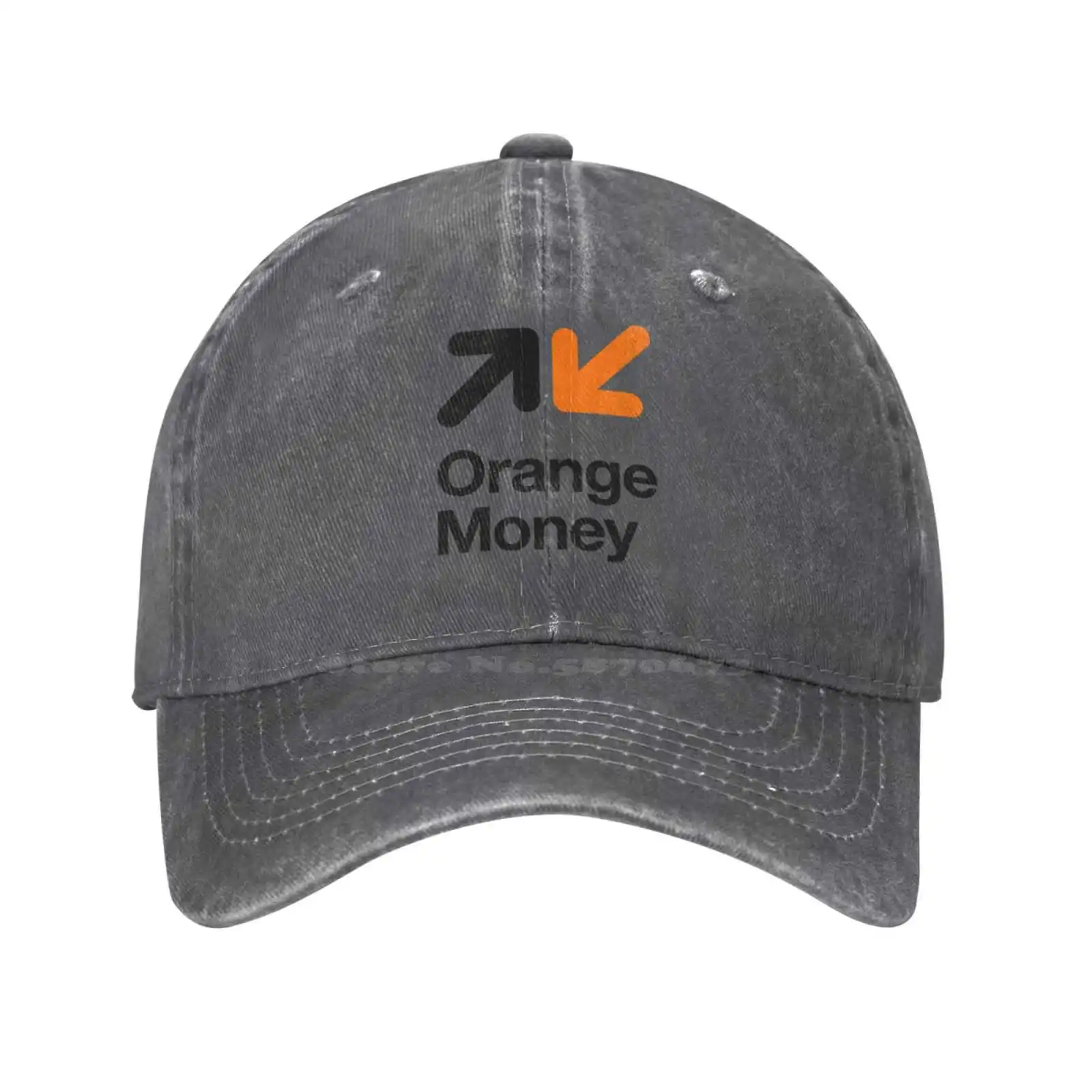 Orange Geld Logo Qualität Denim Mütze Strick mütze Baseball mütze