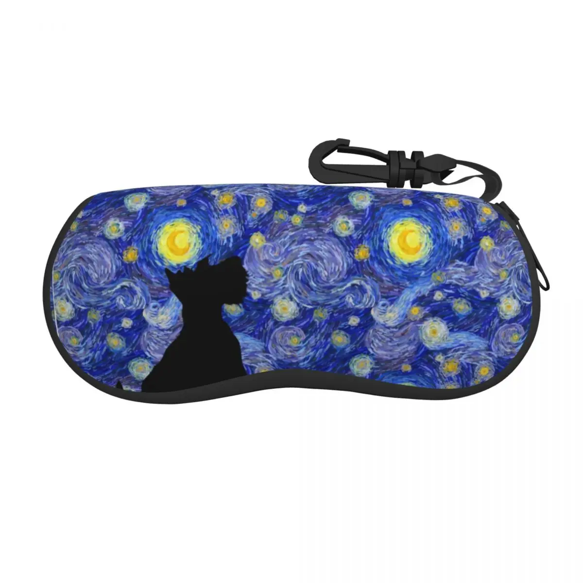 

Scottish Terrier Van Gogh Starry Night Sunglasses Soft Case Neoprene Zipper Scottie Dog Shell Eyeglass Case Box For Glasses