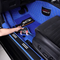 Custom Fit Leather Car Floor Mats For Most Car Models Sedan SUV Pick-up Truck ,Carpet Set Interior Accessories Protection MAT