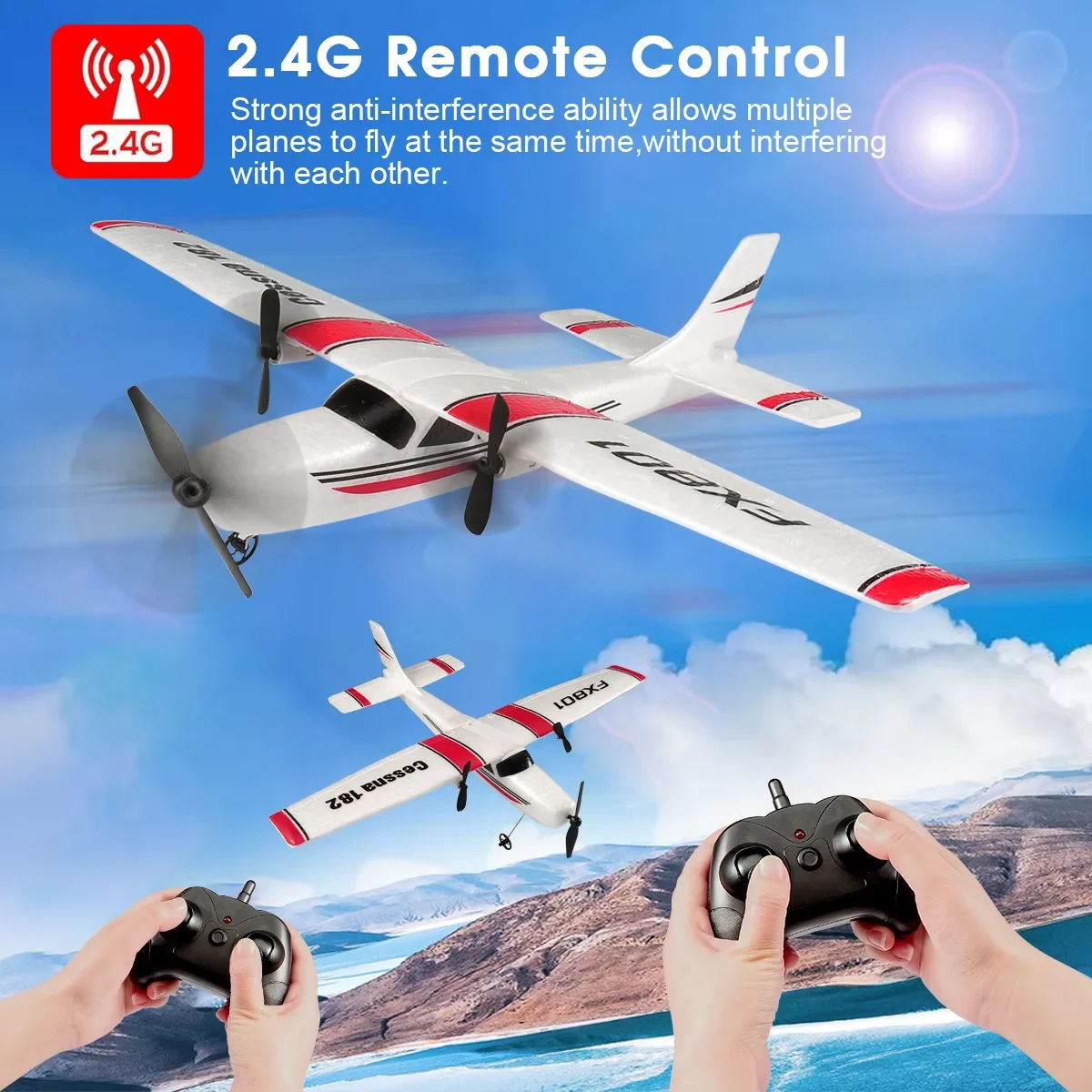 2.4GHz 2チャンネルリモコン飛行機固定翼EPPプレーン - Kids Toys Channel のレビューと価格