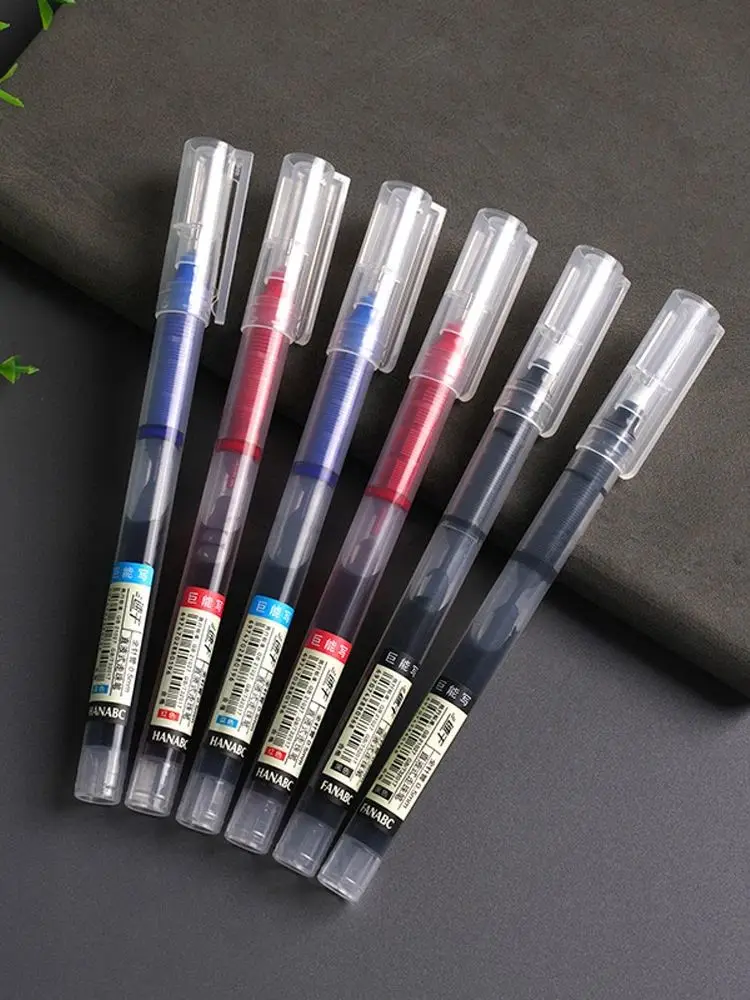 Pacote com 10 canetas rollerball líquidas diretas de alta capacidade, adequadas para trabalho e