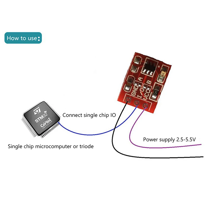 20PCS TTP223 Touch Button Module Capacitor Type Single Channel Self Locking Touch Switch Sensor