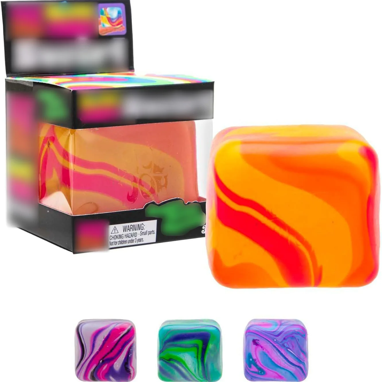 

Stress Cube Squishy Toy Marble Swirl Maltose Style Slow Rising Decompression Fidget Blind Box Toy For Teens Adults In Stock