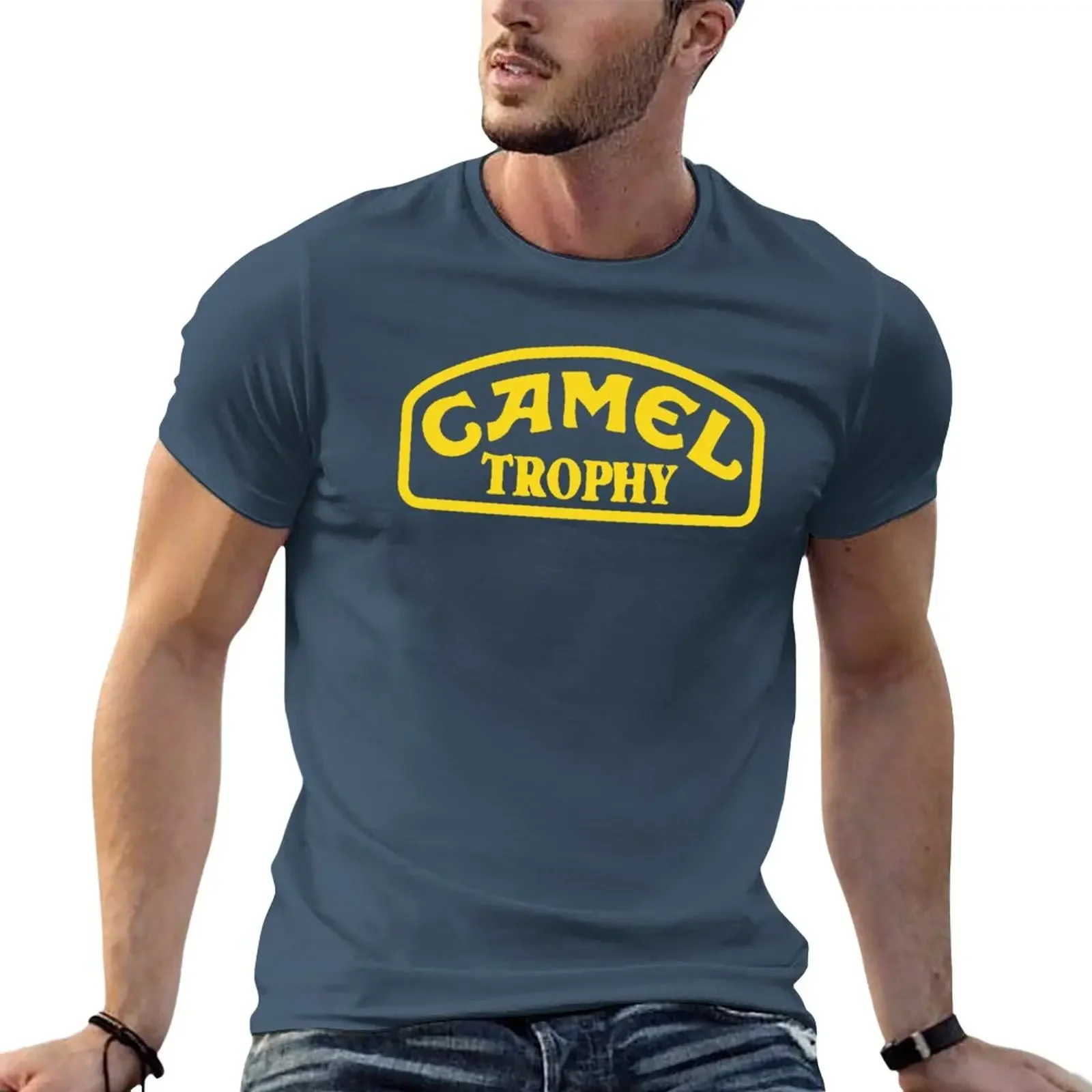 camel trophy Yellow T-Shirt graphics boys whites vintage men t shirt