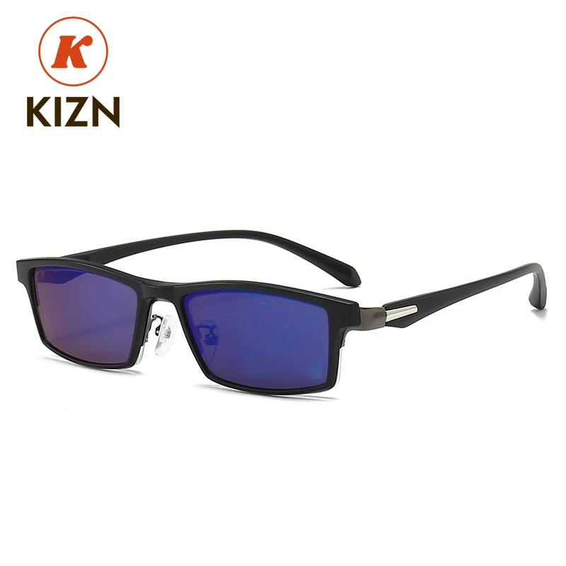 KIZN Sports Half Frame Polarized Myopia Sunglasses 6 In1 Alloy Men Women Magnetic Clip Glasses Optical Prescription Eyewear-0.5