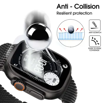 Snadná instalace hydrogelové fólie pro Apple Watch Ultra 3 49MM S11 42/46MM SE 3 40/44MM měkké TPU ochranné fólie na displej, čiré fólie 10 nejlepší prodej Displej pro Apple Watch Series 3 42mm - №10