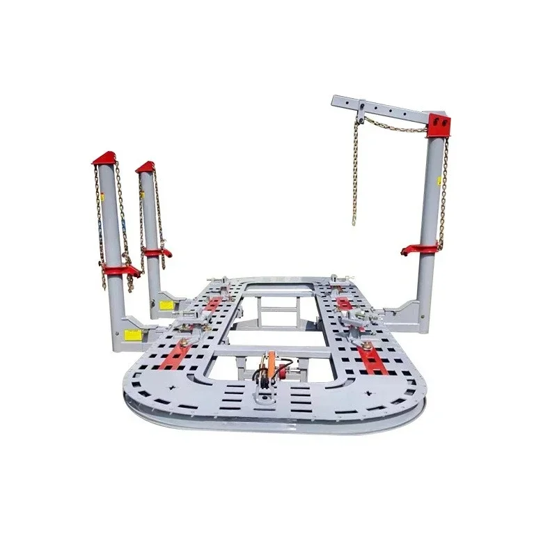 Automobile girder calibrator, sheet metal depression repair platform, whole plate pull tower secondary locking platform lifting