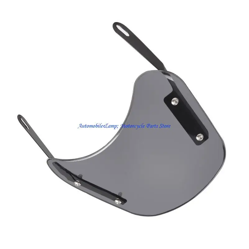 H7BD Clear Windscreen Easy Installation & Improved Wind Blocking Stylish Motorcycle Headlight Wind Deflector for CG125