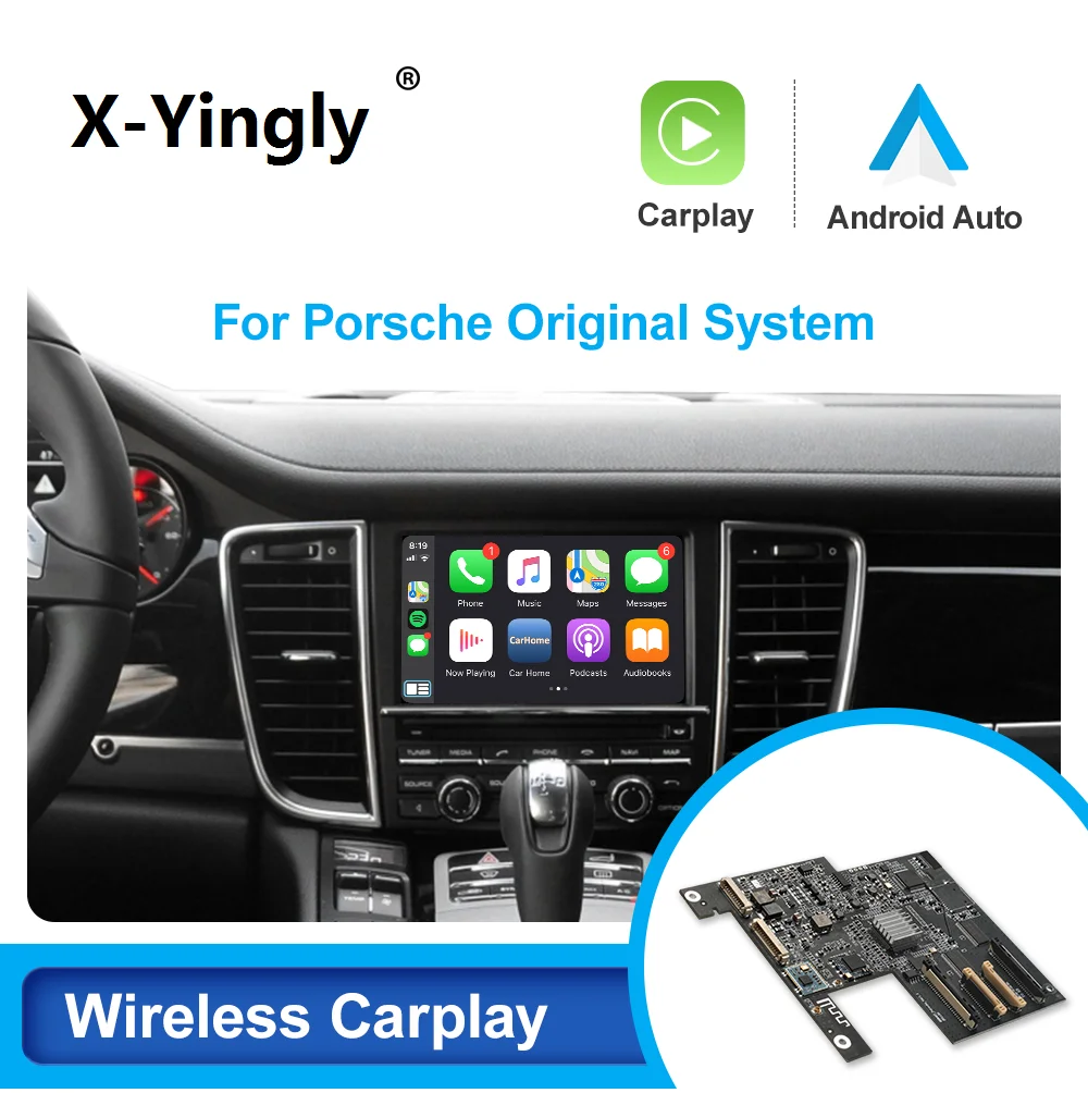 

Wireless Carplay Module Box For Porsche Panamera Cayenne Macan Cayman Boxster 911 718 PCM 3.1 Android Auto Multimedia