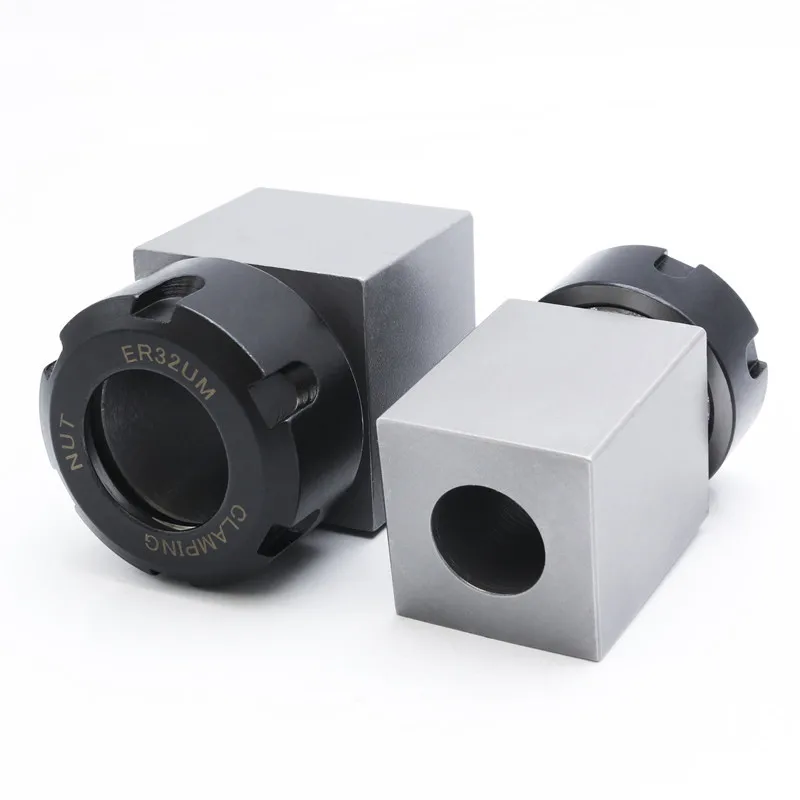 Square Hex ER25 ER32 ER40 Chuck Block Hard Steel Hex ER25 Spring Chuck Seat For CNC Lathe Engraving Cutting Machine Tool holder