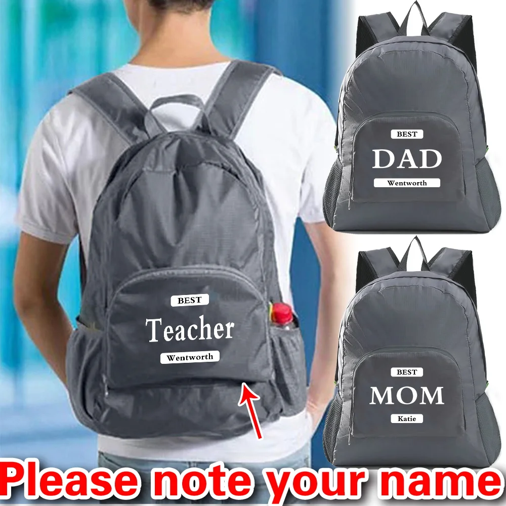 

Персонализированная складная мужская и женская походная сумка по индивидуальному заказу. Рюкзак для походов. Портативная сверхлегкая водонепроницаемая сумка.