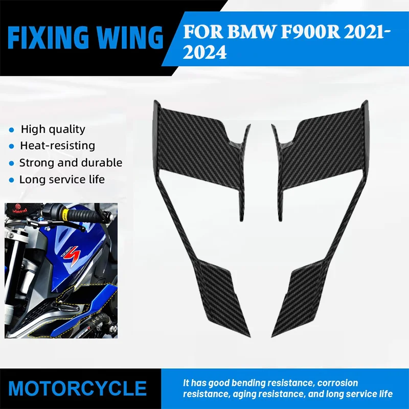 For BMW F900R 2021-2024 Motorcycle aerodynamic side winglet fixed wing spoiler dynamic aileron air deflector kit fairing
