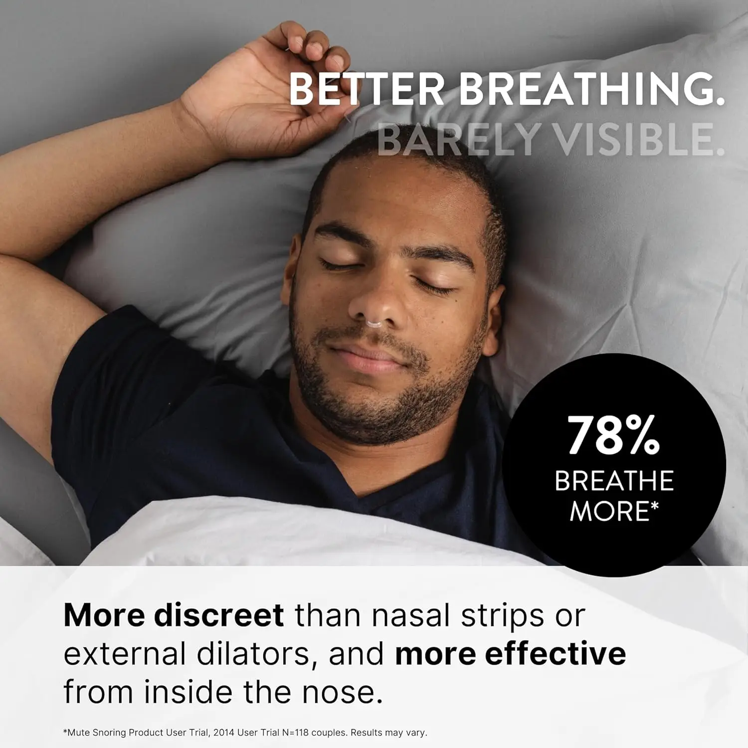 Nasal Dilator Snoring Solution - Alternative to Nasal Strips for Improved Sleep Quality And Snoring Reduction