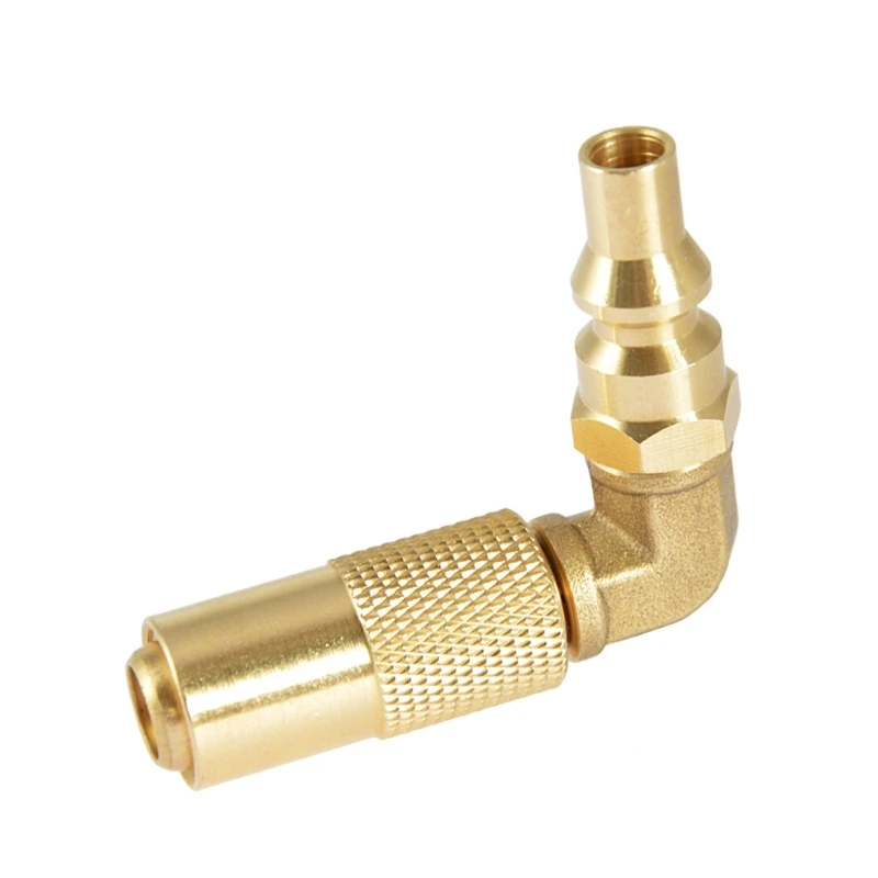 Propanes Gas Grills Quick Connects Elbow Solid Brass Adapter Quick Connects Elbow Adapter for Efficient Fuels Conversion