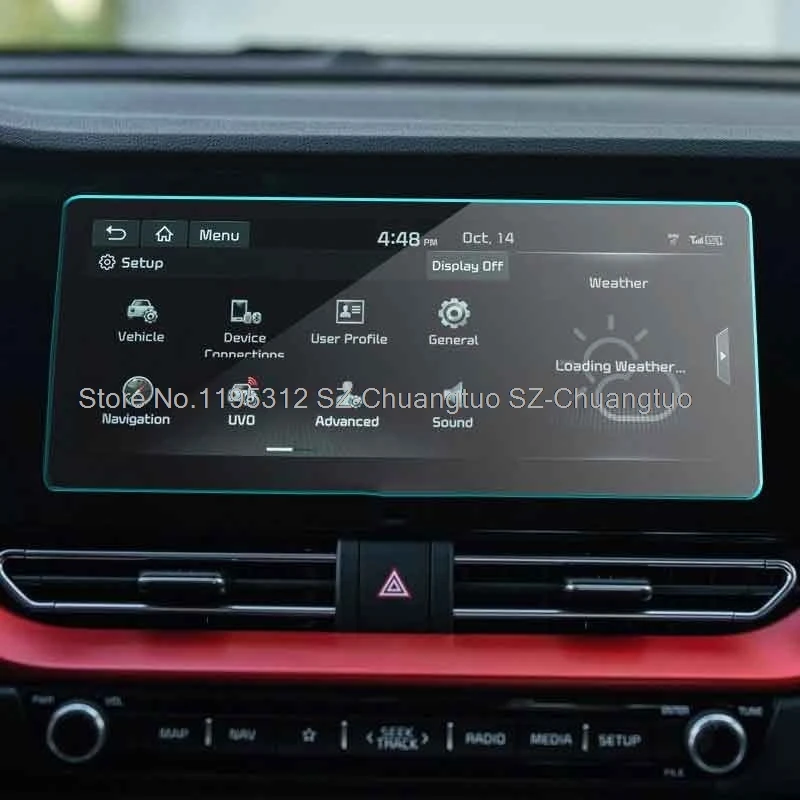 Tempered Glass Film For Kia Niro 2020 2021 10.25 Inch Car Navigation Touch Screen Protector Auto Interior Accessories