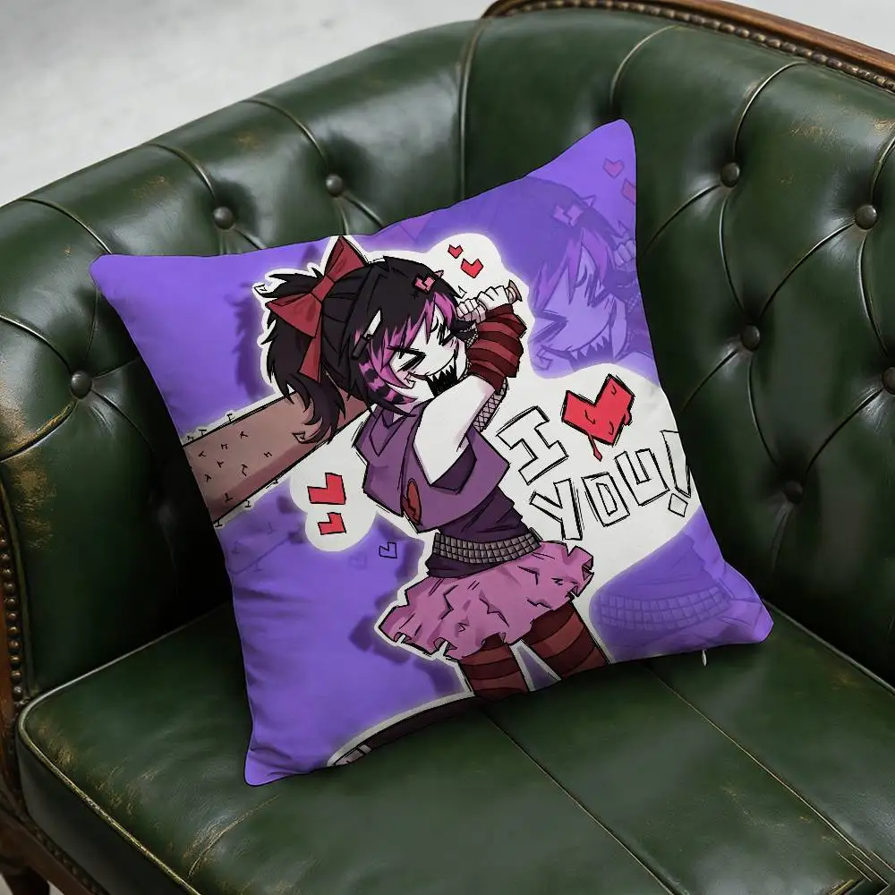 30cm 50cm 45cm DIY Square Pillowcase Square Office For Nina the Killer Creepypasta Throw Pillow Case Cushion Cover
