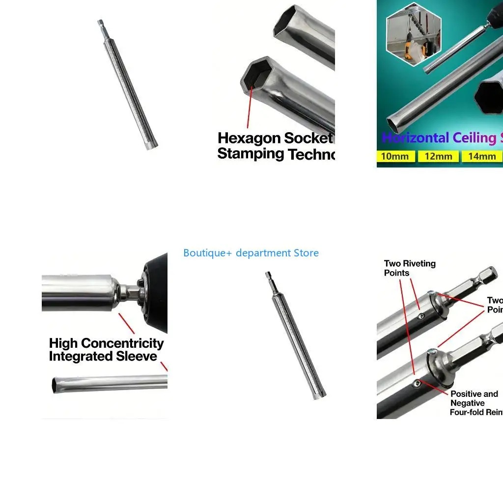 E1PD Ergonomic Handle Hollow Socket Driver Tool for Suspended Ceiling Projects