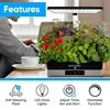 Smart Indoor Hydroponic System Premium Aluminum Frame White Mess-Free Soilless Grow Kit