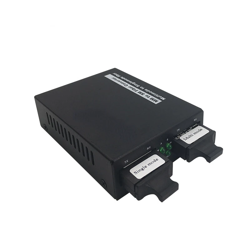 Dual Fiber Optic Media Converter, Multi Mode, Single Mode, 2km to 25km, 100M, MM to SM