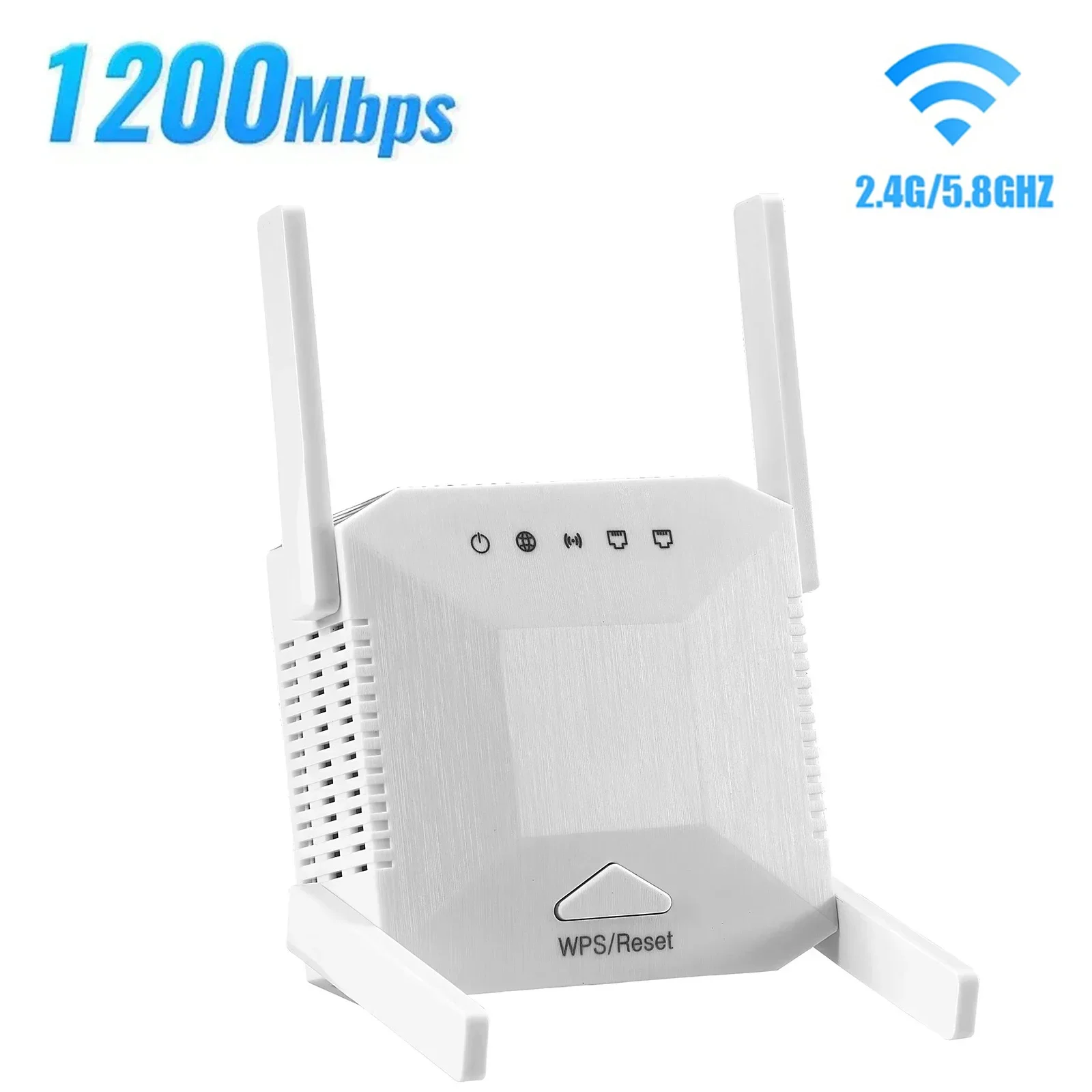 1200Mbps Wireless WiFi Repeater Wifi Signal Booster Dual Band 2.4G 5G WiFi Signal Extender Extender Internet Booster WPS Router