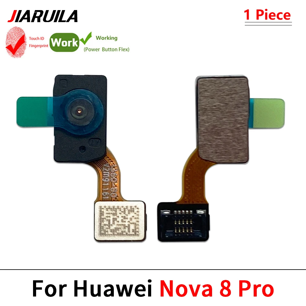 10Pcs , For Huawei Nova 8 Se 8 Pro 9 10 Pro 11 Ultra 12 Lite 12s Fingerprint Sensor Home Return Key Menu Button Flex Cable