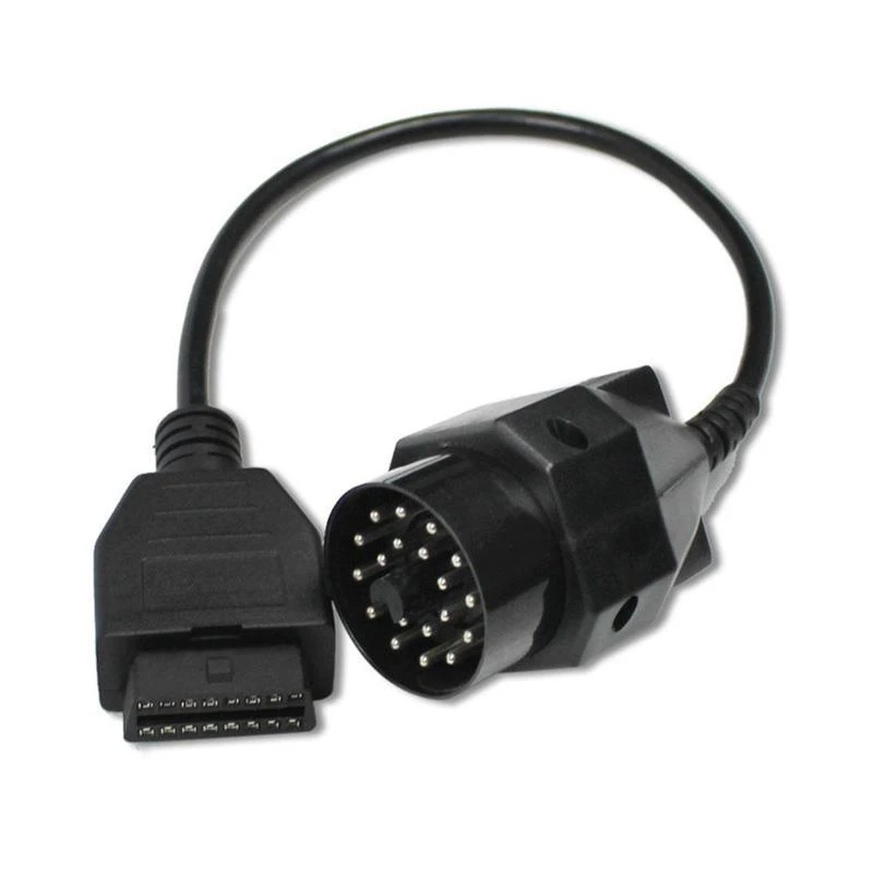 For BMW 20 Pin Round to 16 Pin Female OBD2 OBDII Diagnostics Converter Connector Adapter Cable Diagnostic Tool High Quality