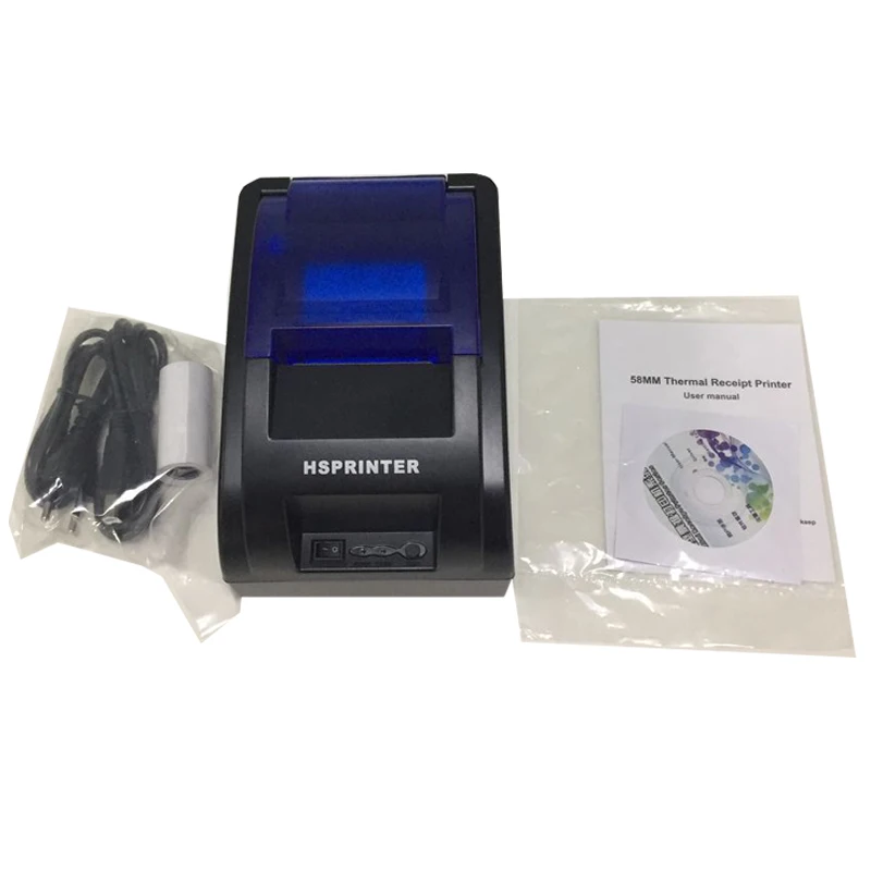 ATU&UTVCheap 58mm BT Ticket Thermal Printer Apk 58HUAI Thermal Receipt Printing Black and White Free Spare Parts HS-58HUAI HSPOS
