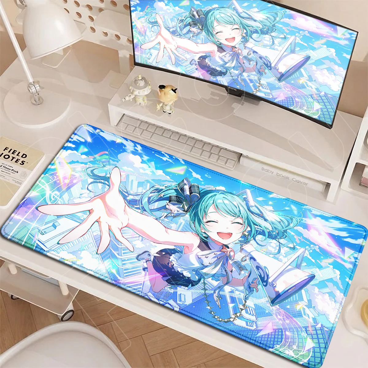 H-hatsune M-Miku PC Rubber Accessories XXL Notebook Office Mousepads Gaming Desktop Mauspads Large HD Printing Decoration Carpet