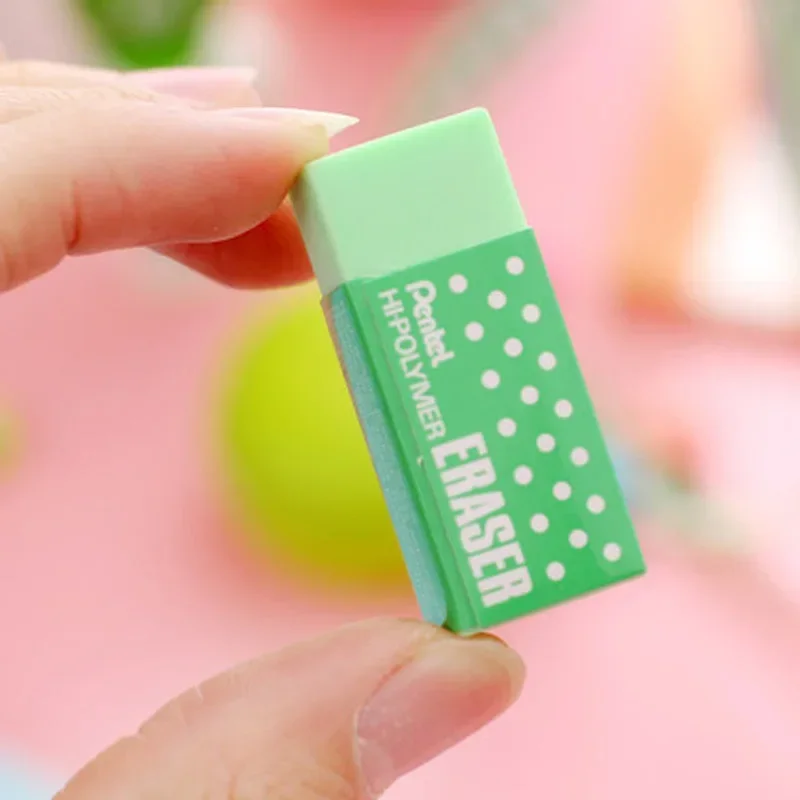 Pentel 4Pcs Cute Eraser ZEH-05 Color Candy Children Students Drawing Pencil Test Special Eraser Non-Toxic Security