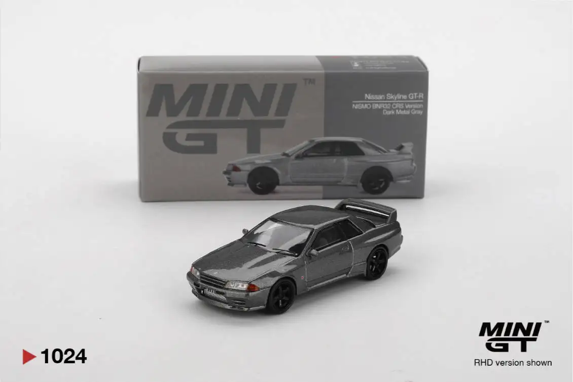 

MINIGT 1024 In Stock 1:64 Nissan Skyline GTR NISMO BNR32 CRS Version Diecast Car Model Collection Toys