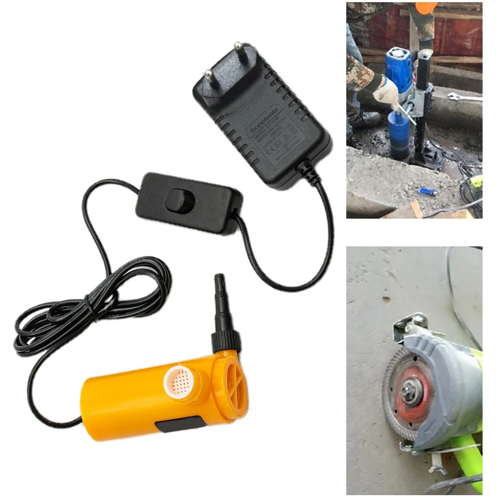 12V Water Pump For Angle Grinder Guard- Wet Cutting Slotting Machine For Cooling Operations Water Drills With 2/5/10meters Pipe