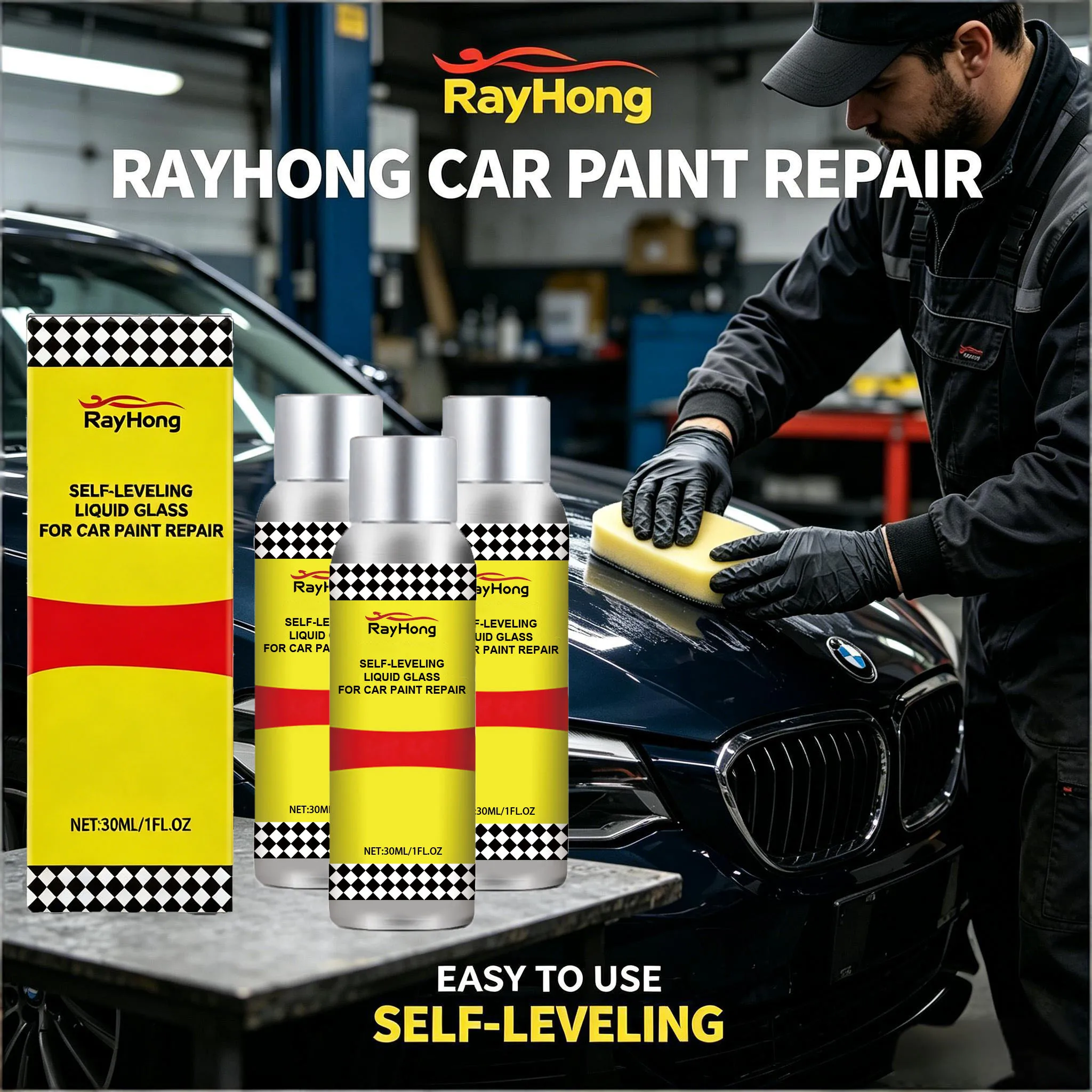 Car Paint Coating Liquid Scratch Removal Paint Maintenance UV Protection Restoration Shine Self-Leveling Ceramics Cleaning Agent