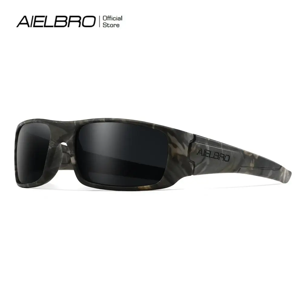

AIELBRO Men Climbing Goggles Sunglasses Women UV400 Sun Glasses Eyeglasses Frame Skiing Cycling Anti Glare Shade Eyewear