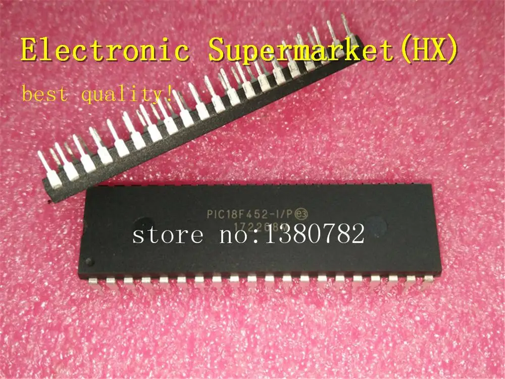 Free Shipping 10pcs/lots PIC18F452-I/P PIC18F452-IP DIP-40  New original  IC In stock!