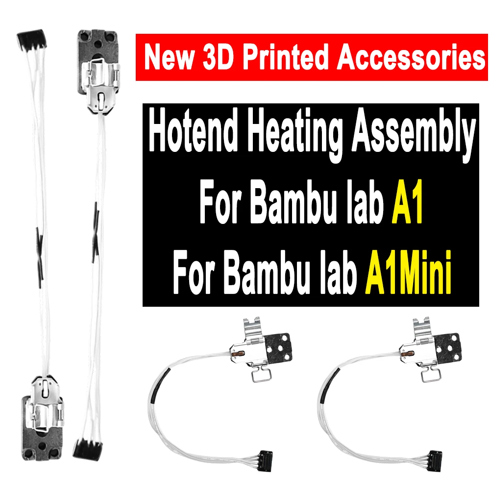 

Upgrade For Bambu Lab A1 A1 Mini Hotend Heating Assembly Kit for Bambu Lab A1 3D Printer Repair