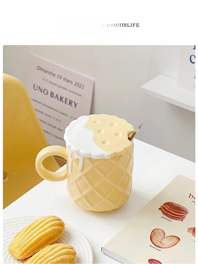 

Милые кружки Wfle Cerc, креативный дизайн, кружки для пар, китайский Sle, мультяшный анимационный принт, домашнее использование с крышкой, подарочная коробка, паляние