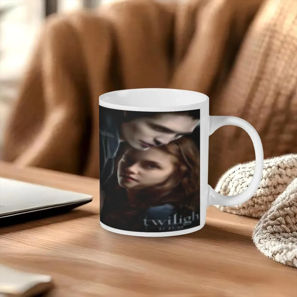 Twilight Edward Bella Retro Kraft Paper Prints_SFBGBG Ceramics Coffee Mugs Thermal Color-changing Gifts Drinkware Coffeeware