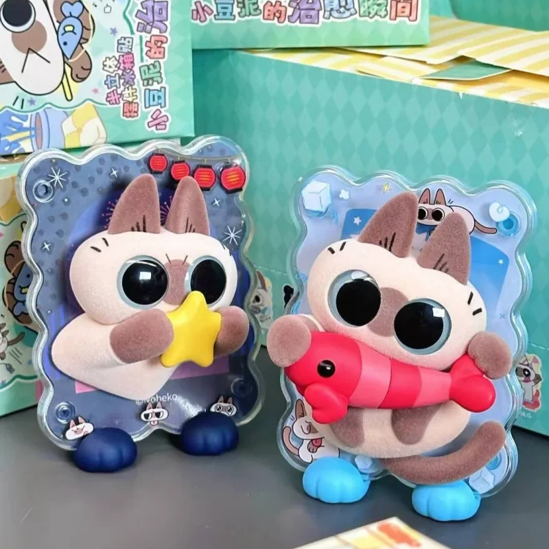 Nieuwe Siamese Kat Azuki Azukisan Healing Moment Serie Blind Box Koelkast Magneet Bureau Ornament Anime Figuur Speelgoed Kid Gift Speelgoed
