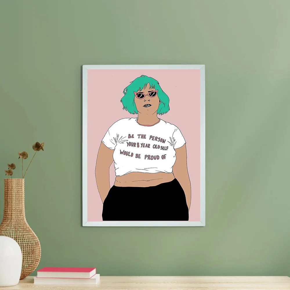 خمر الجمالية قماش جدار الفن فتاة صورة غرفة ديكور العصرية ديكور المنزل فن البوب الحديثة جدار ديكور هدية لجدارها الفريدة #6