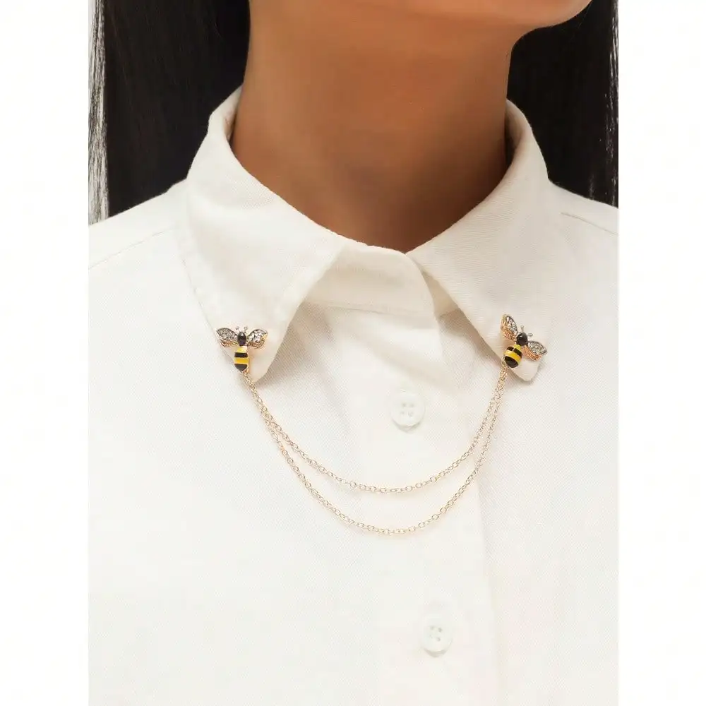 

1pc Personalized Simple Fashion Delicate Cute Bee Shaped Brooch