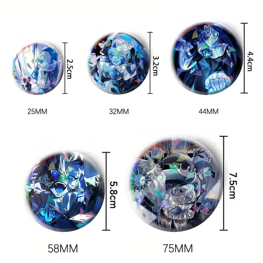 Shadow milk cookie Cute Game 75mm 58mm 44mm 25mm Brooch Backpack Hat Pins Accessories Toys Badge