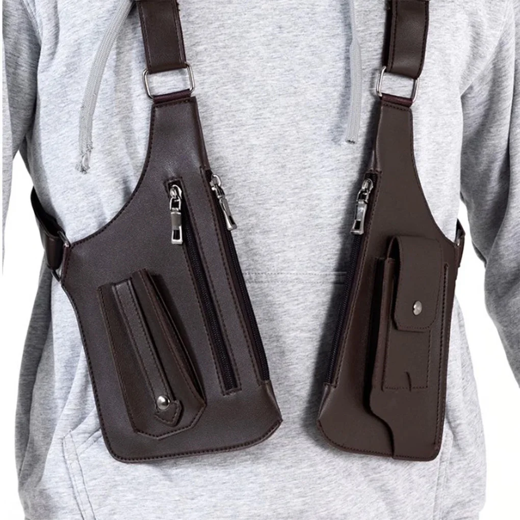 

Tactical Vest Bag Oxford Cloth Crossbody Bag Outdoor Mobile Phone Shoulder Bag Men's Retro Underarm Back Pack Bags for men/women