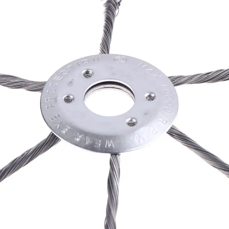 1Pcs Weed Removal Wheel Lawn Mowers Universal Parts 7/8/9-inch Lawn Mower Steel Wire Weed Trimmer Head Rust Removal Wheel